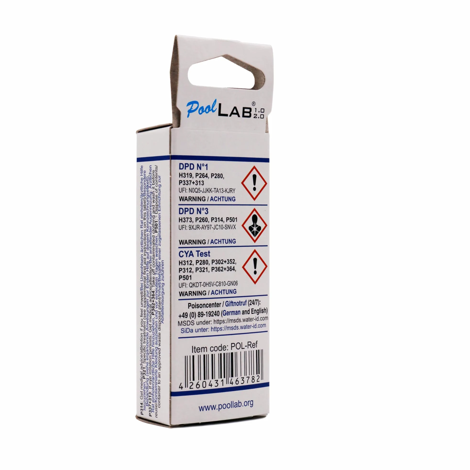 MediMuc PoolLab 1.0 Photomètre, 13 en1, avec 70 pastilles, une cuvette extra