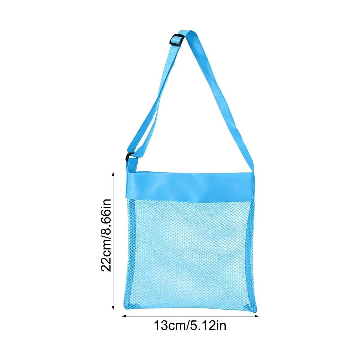 Générique Sac De Plage pour | 3 Pochettes À Coquillages | Filet À De Piscine avec Sangles Réglables | pour des Pique-Niques en Plein Air, Camping, Voyage, Vacances, Lac Et Piscine