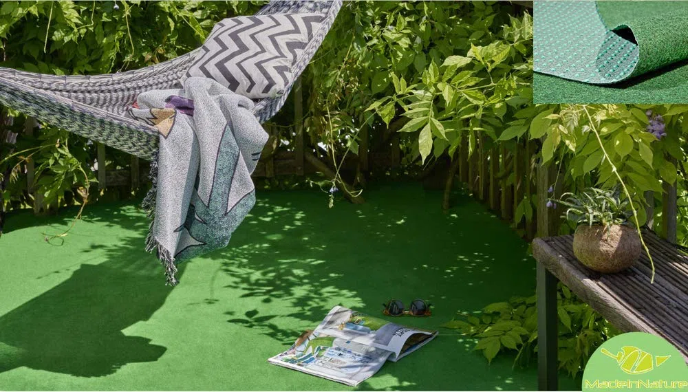 MadeInNature Moquette Gazon synthétique Vert extérieur, intérieur - Grand Choix de Dimensions - Tapis Type Gazon Artificiel - pour Jardin, terrasse - revêtement de Sol Outdoor (550*200cm)