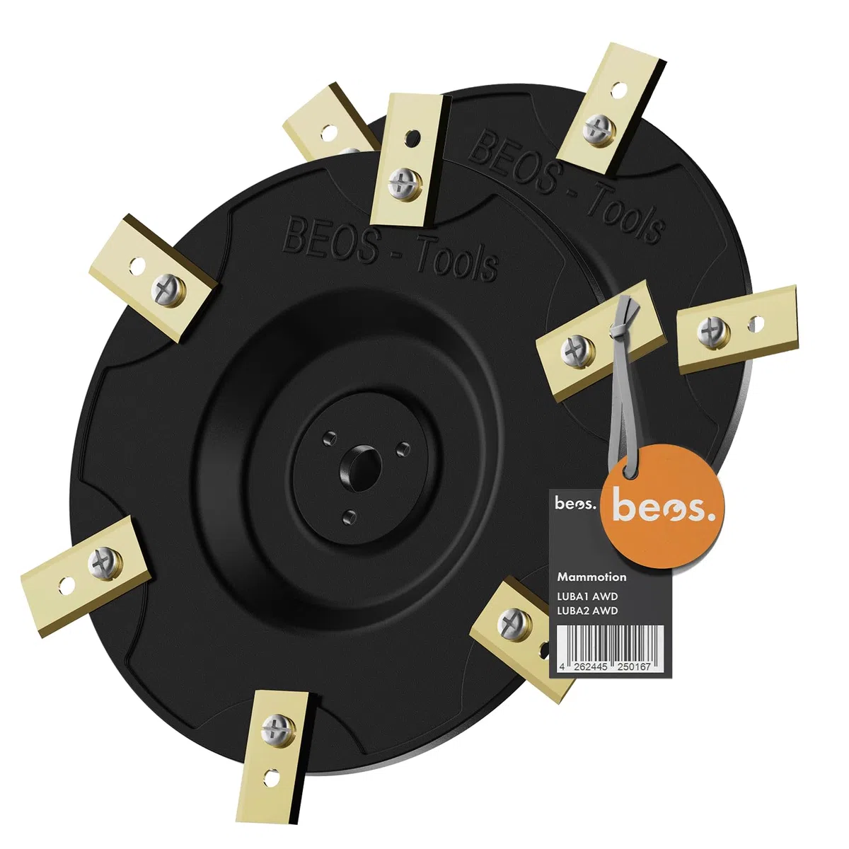 BEOS Tuning de tondeuses-Robots - Compatible avec Mammotion LUBA 1 AWD et LUBA 2 AWD (jusqu'à l'année de Construction 2024) Plateau de Lames pour 6X Lames - Deux disques renforcés de Fibres de Verre
