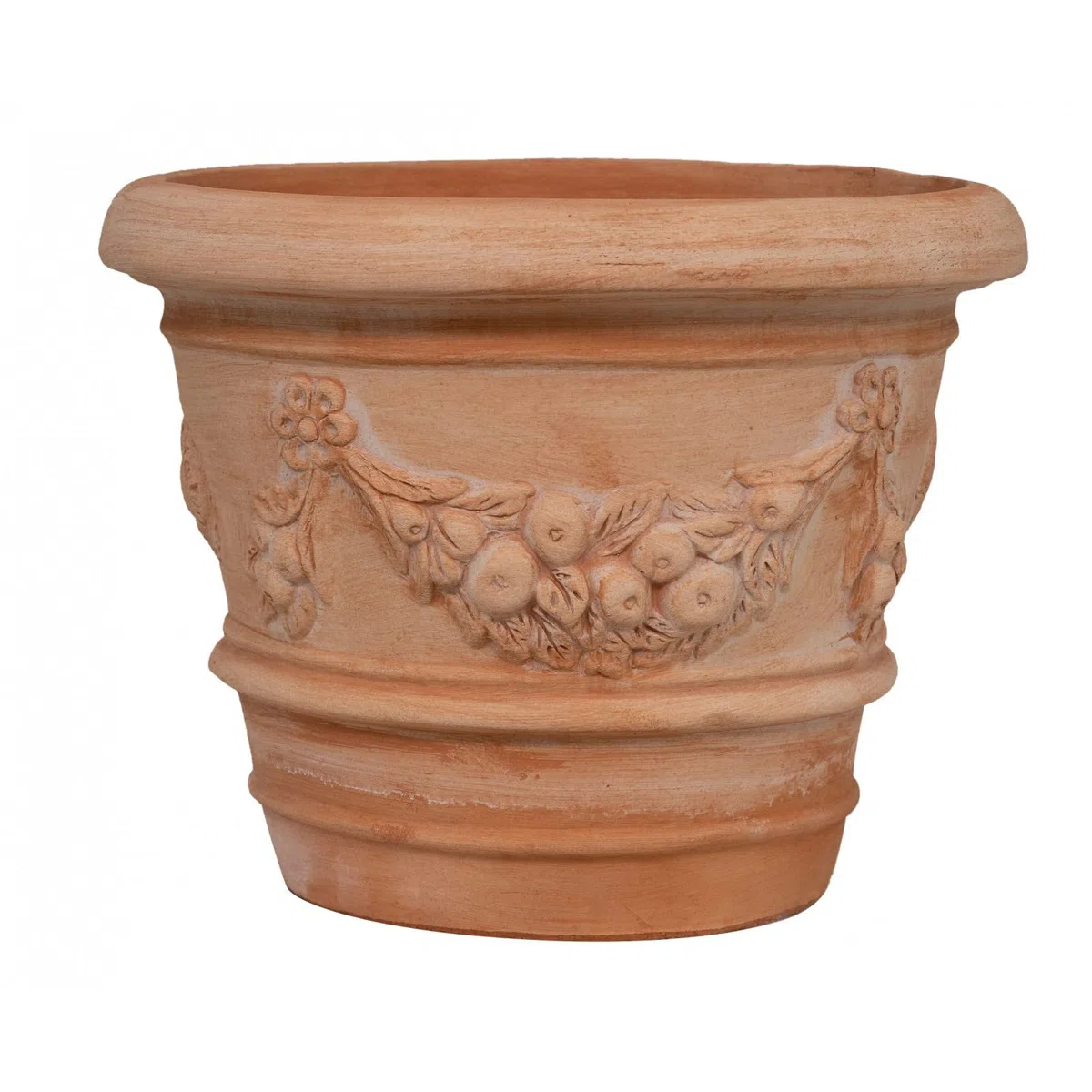 Biscottini Pot de Fleur Interieur L40xPR40xH30 - Pot de Fleur en Terre cuit - Pots de Fleurs - jardinieres Exterieur - Décoration - Pot en Terre Cuite - Pot Terre Cuite