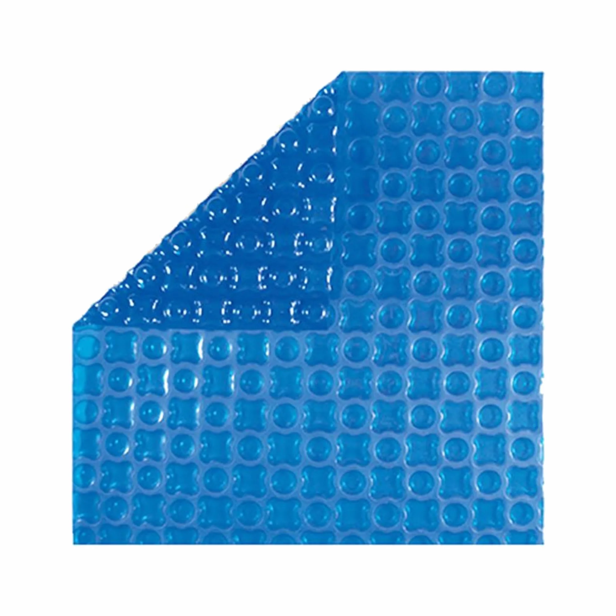 Bâche à Bulles Piscine OXO Dark Blue 500 microns - Non Bordée - Confection France - Kit Oeillets et bâchette Protection