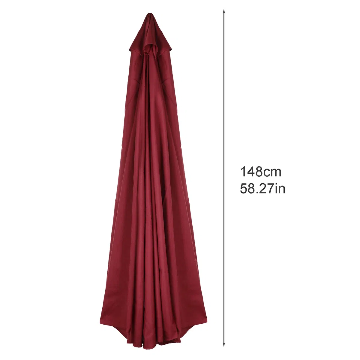 Toile de rechange pour parasol d'extérieur à 8 baleines pour jardin, terrasse, cour, plage, piscine, marché (auvent uniquement)