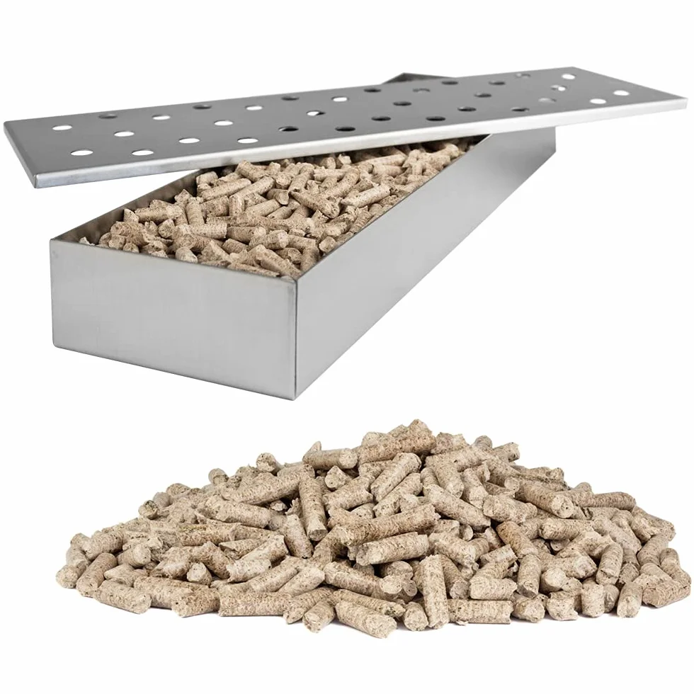 Granulés de Bois BBQ 30 kg Gril Fumée Copeaux de Bois hêtre Flameup