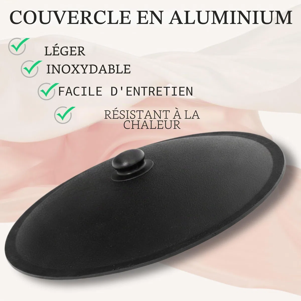 Kazan Wok en fonte 8 l (fond rond) avec louche à mousse Namangan Uzbek Kazbek Asia Wok Cast Iron Casserole Camping Usbek avec couvercle en aluminium
