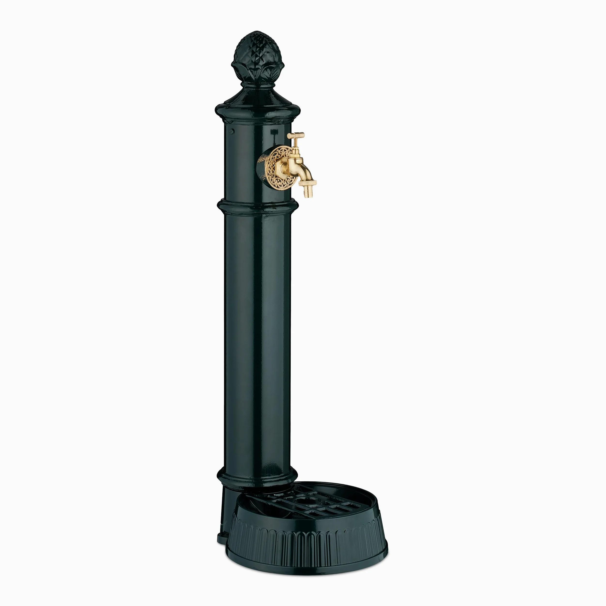 Relaxdays Fontaine extérieure pour Le Jardin ou la terrasse, Design Antique, H x L x P : 83 x 26 x 31,5 cm, Verte