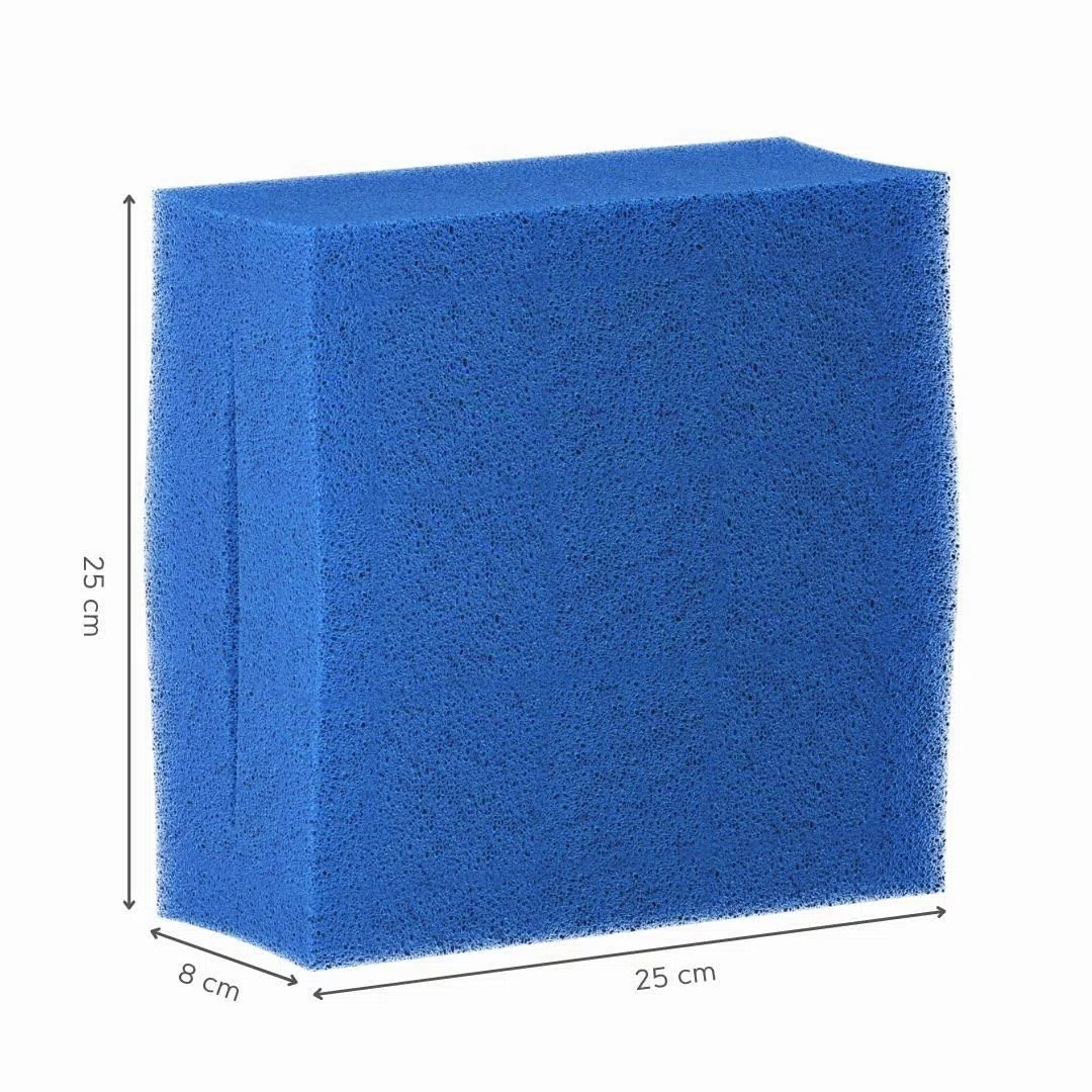6X Filtres de rechange en éponge compatibles avec Oase Biotec 10 (3X grossier 10ppi + 3X fin 30ppi) | Lot de 3X Bleu 3X Rouge