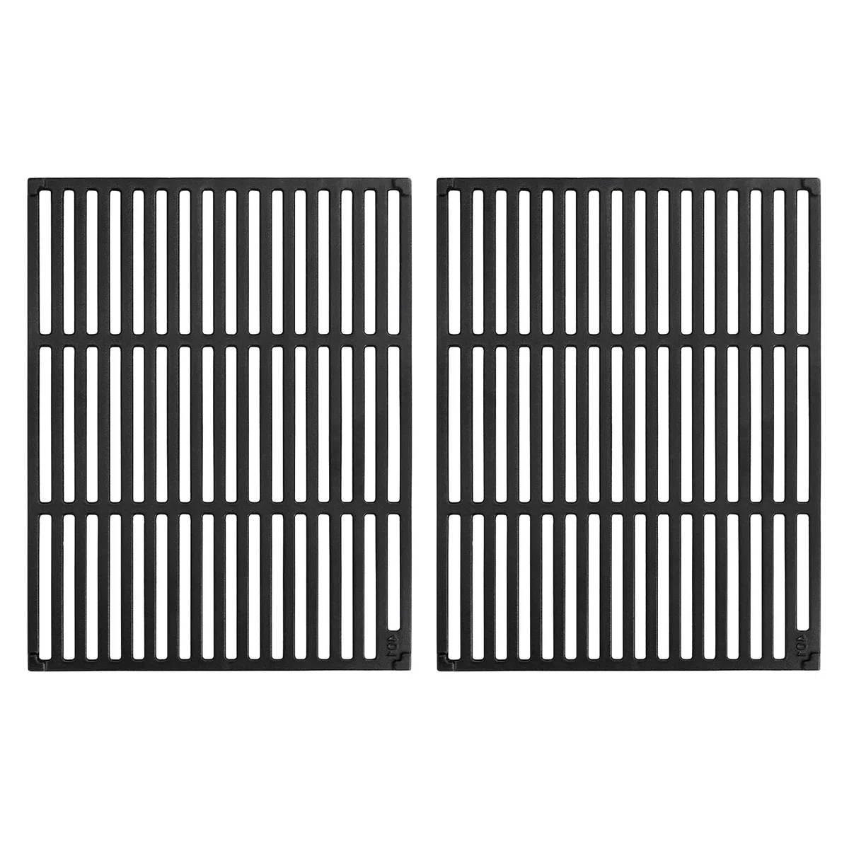 Denmay Lot de 2 grilles de barbecue en fonte - 45 x 70 cm - Pour Rösle Videro G4-S, Pour Enders Kansas Pro 4, Pour Napoléon Rogue 525, Pour Napoléon Prestige 500