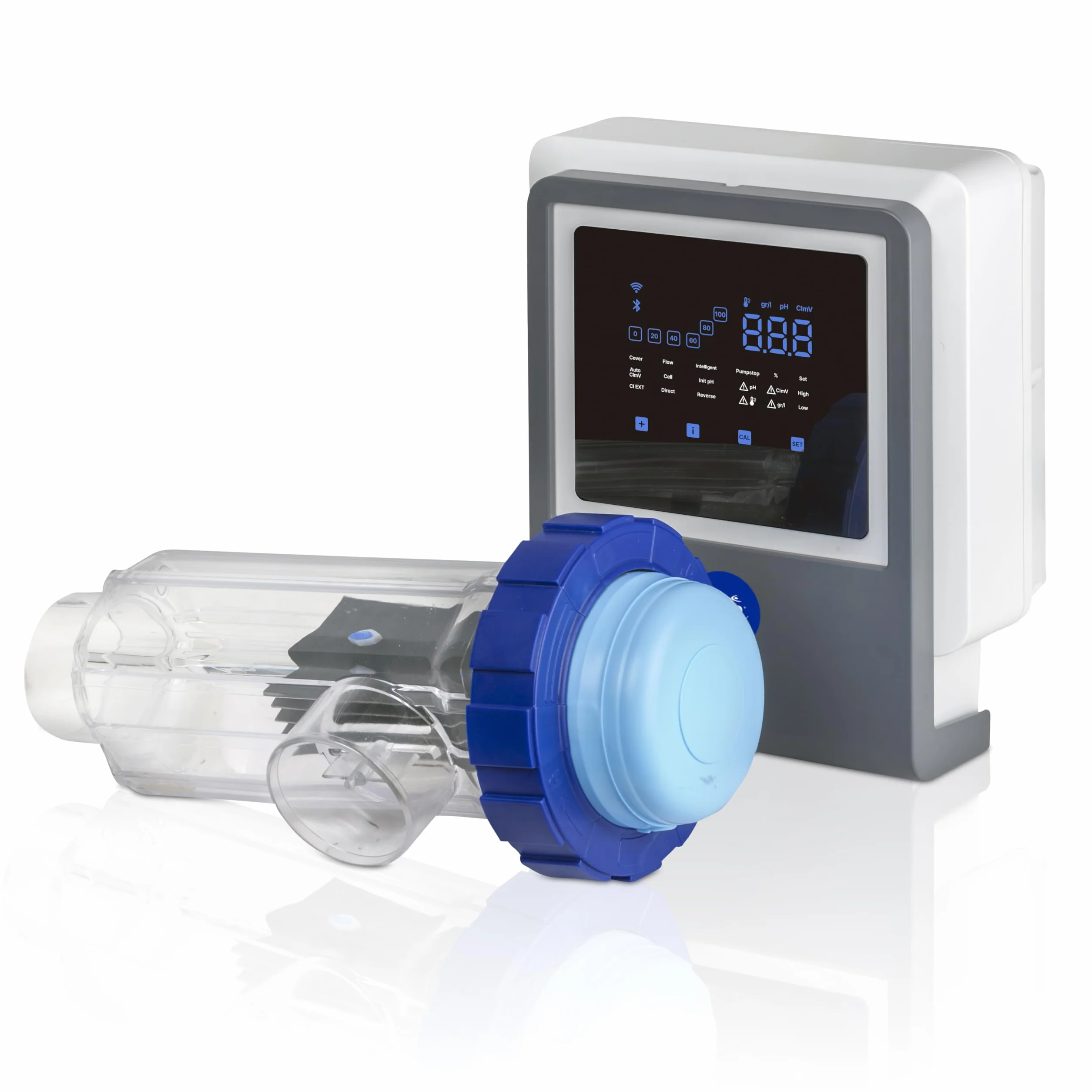 Gre SWGA60 - Angeschlossene Salzelektrolyse, All-in-One mit PH-Controller, für Pools BIS zu 60 m3