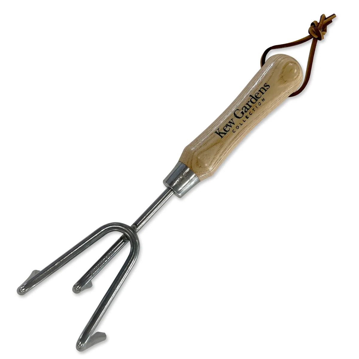 Spear & Jackson 3057KEW Coffret Cadeau d’Outils de Jardin Kew Gardens – 3 pièces – transplantoir, Fourche à désherber et cultivateur avec Manches en Bois FSC et têtes en Acier Inoxydable Poli Miroir