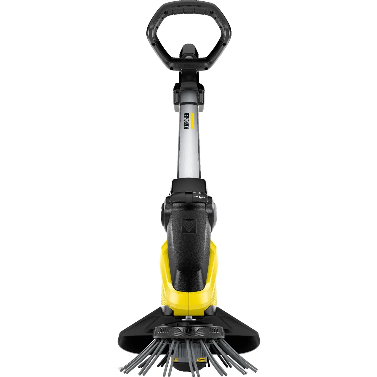 KÄRCHER Désherbeur sans Fil WRE 18-55, Batterie 18 V, Vitesse de Rotation : 2300-2800 TR/Min, Diamètre de la Brosse : 180 mm, Poils en Nylon, Protection Anti-éclaboussures, avec Batterie et Chargeur