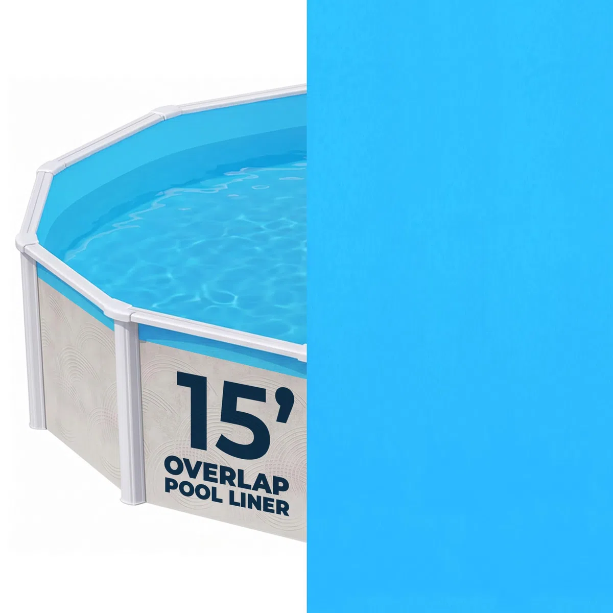 Blue Wave NL322-20 Revêtement de Piscine Rond en Acier de Calibre Standard 4,6 m
