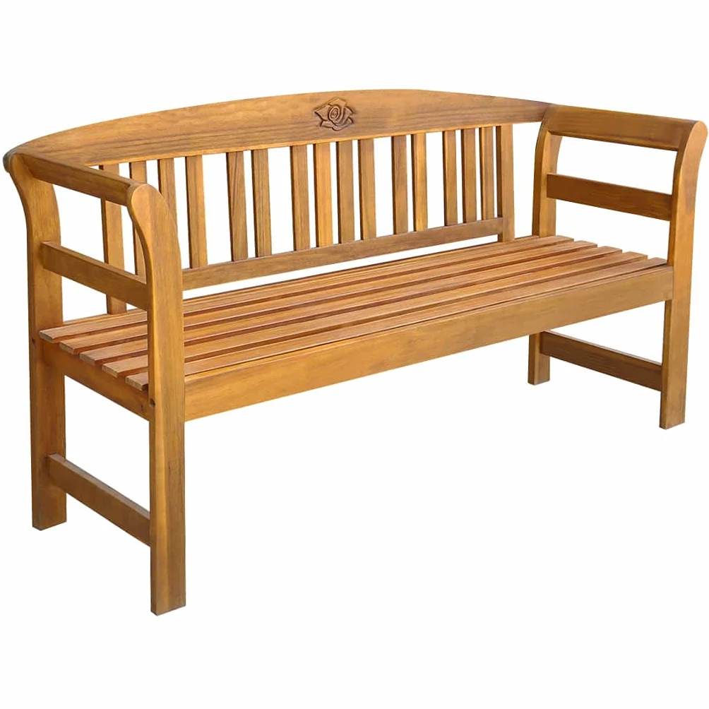 vidaXL Banc de Jardin Bois d'Acacia Massif Meuble de Jardin Terrasse Parc