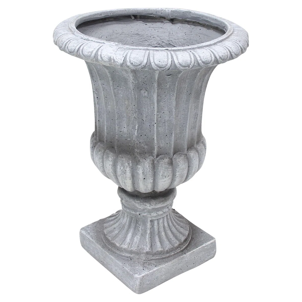 Dekoleidenschaft Amphore Antiqua Pot de fleurs de jardin, aspect pierre antique, 51 cm de haut, pot de fleurs d'extérieur pour l'extérieur