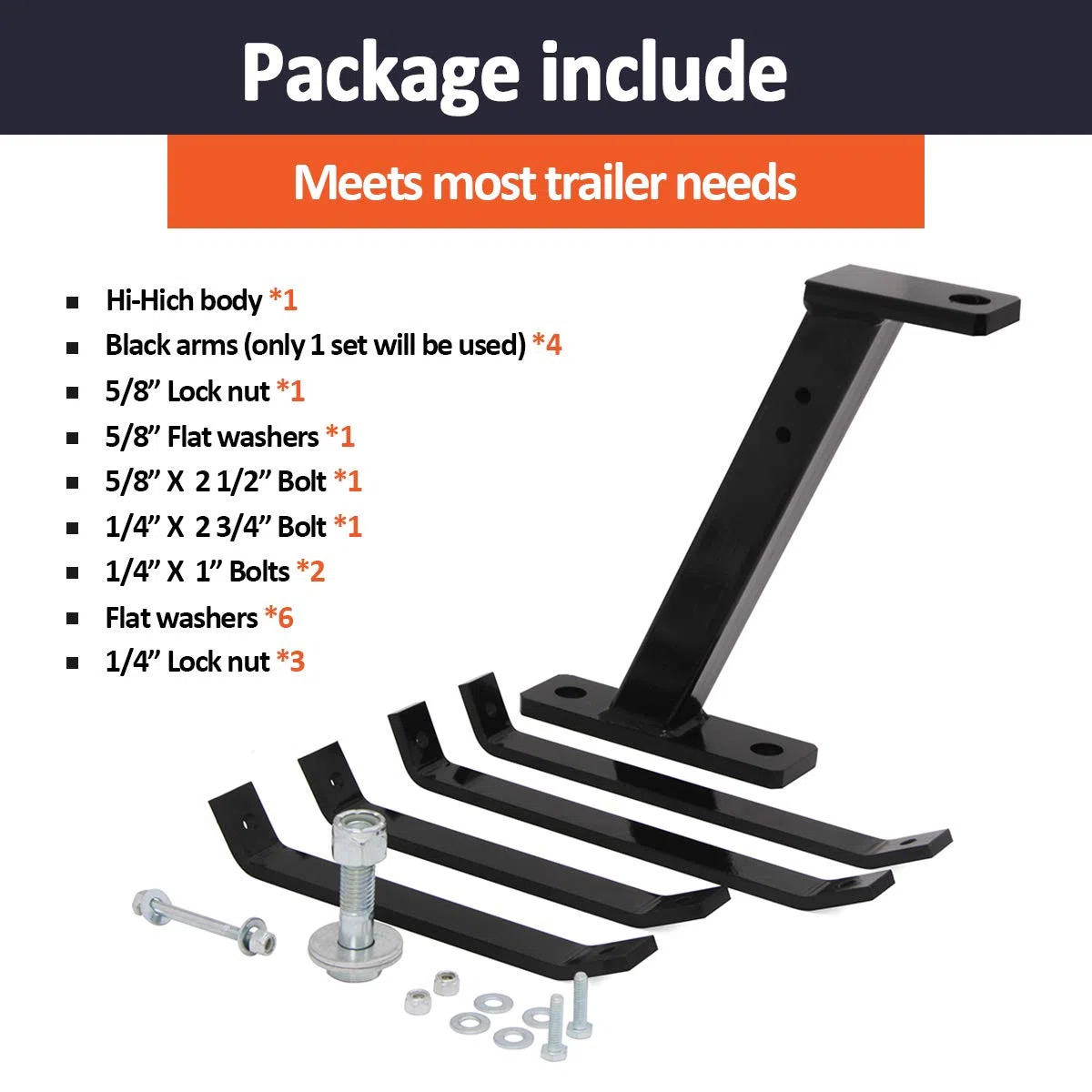 ELITEWILL Pro Hi Hitch Attelage de remorque pour Tondeuse à Gazon/Tracteur de Jardin, Compatible avec Les tondeuses autoportées John Deere, Cub Cadet, Husqvarna, Craftsman