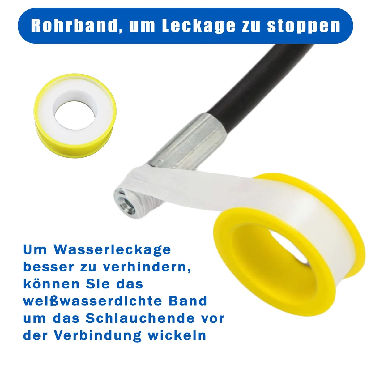 20m Tuyau de Nettoyage Haute Pression 5800 PSI/400 bar - Compatible Kärcher K2 à K7, Lavor, Bosch - Kit complet avec adaptateurs, buses et gants de protection
