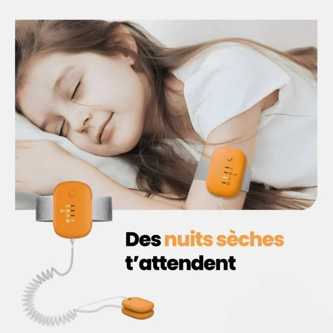 Alarme D'énurésie Nocturne DodoGuard, Alarme Pipi, Recharge USB | Accessoire D'énurésie avec 3 Modes, Alarme Pot Sûr Haute Sensibilité pour, Filles, Garçons Et Autres (Vert)