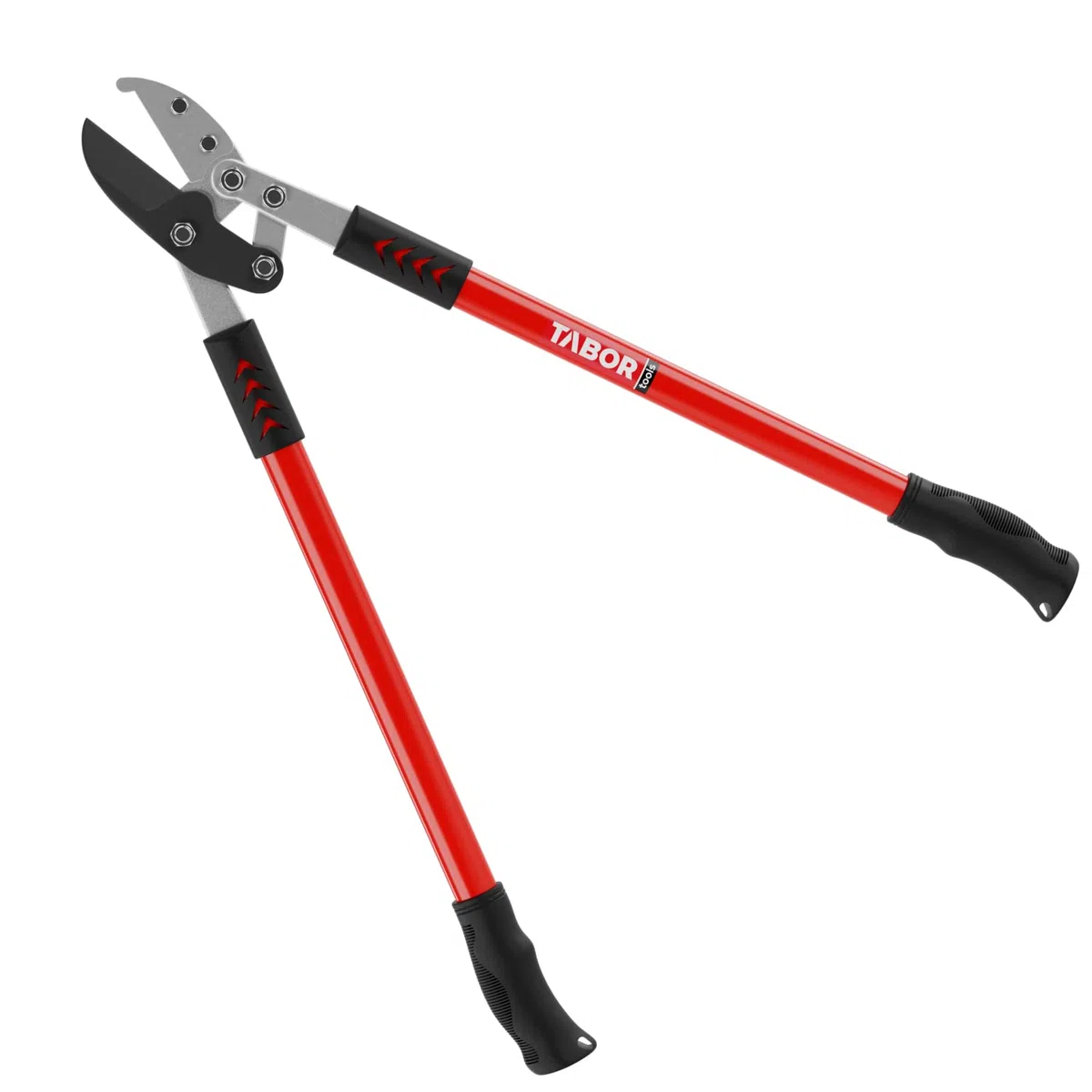 TABOR TOOLS GG12E Élagueur professionnel à enclume, coupe des branches épaisses avec facilité, coupe-arbre avec capacité de coupe de 5 cm, sécateur avec poignées à effet de levier supplémentaires