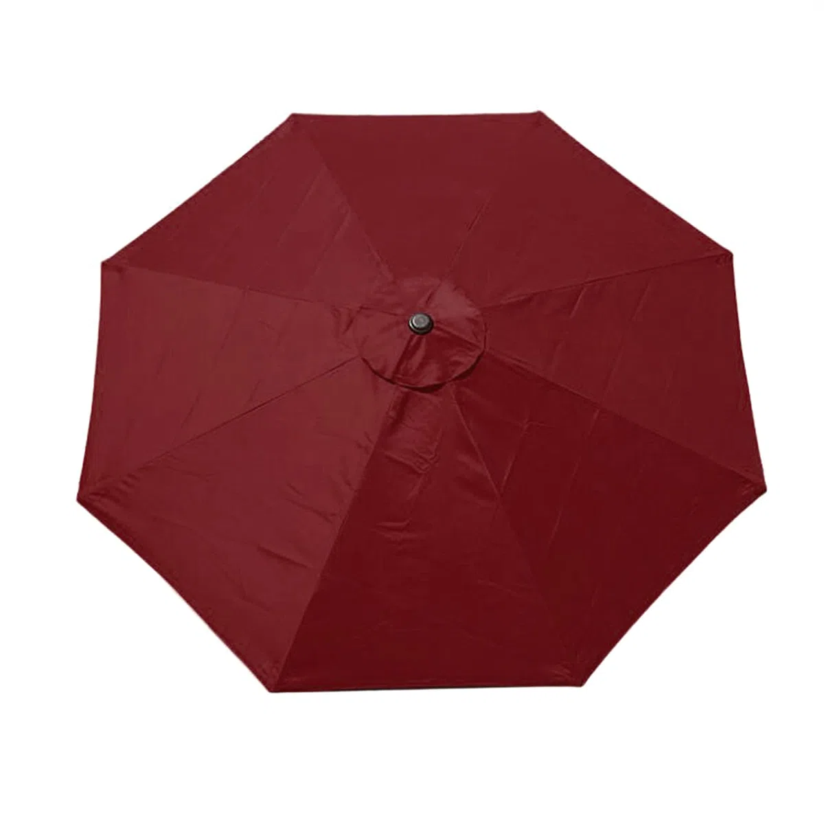 Toile de rechange pour parasol d'extérieur à 8 baleines pour jardin, terrasse, cour, plage, piscine, marché (auvent uniquement)