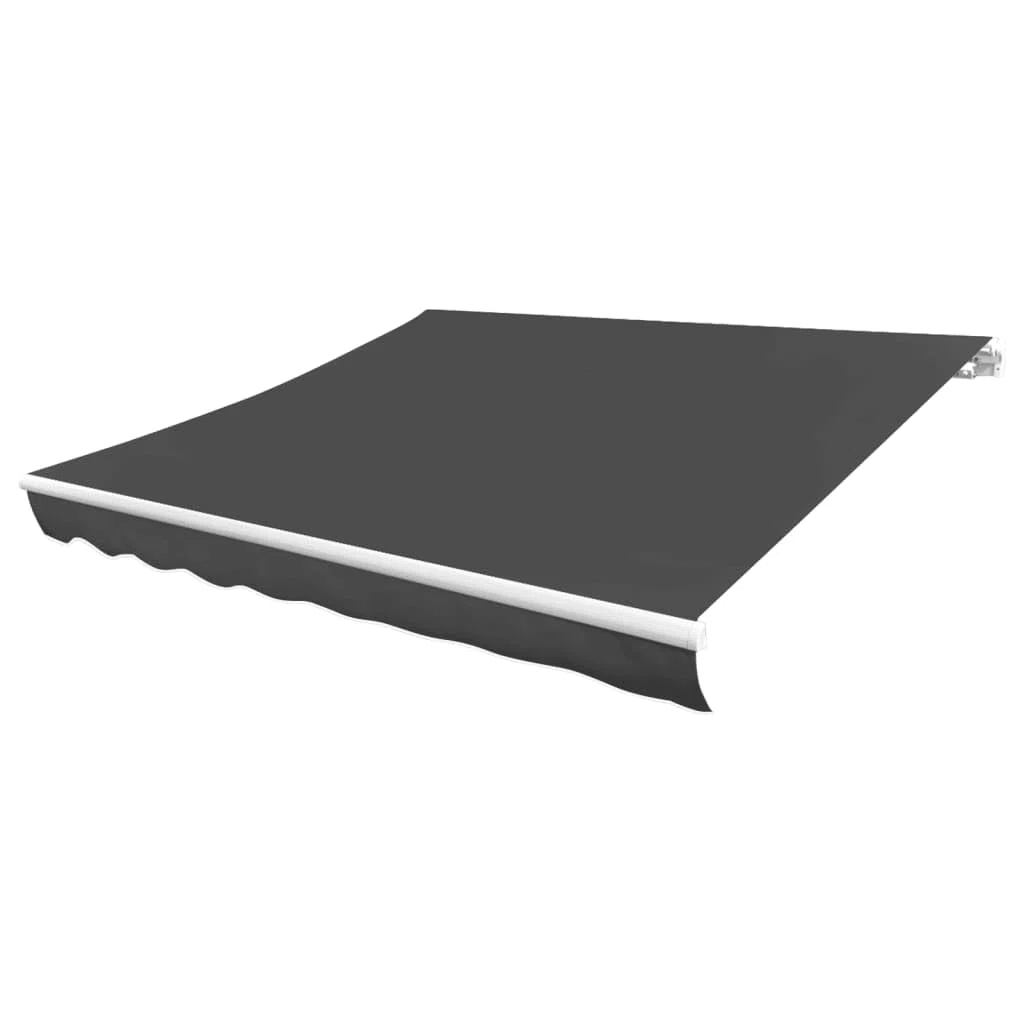 Tomostar Toile de Remplacement Store Banne, Toit de Rechange Tissu de Remplacement pour Auvent Anthracite 350x250 cm