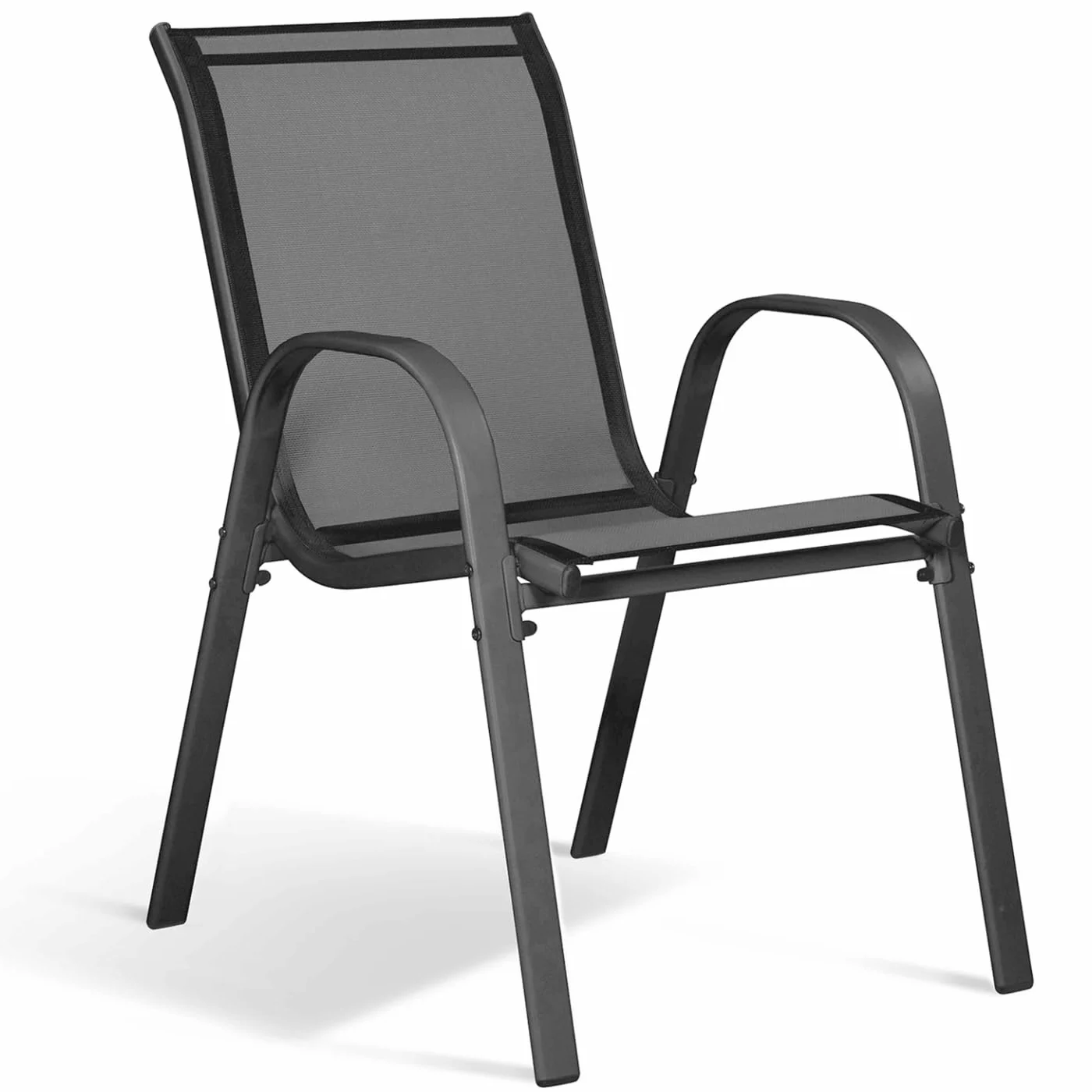 IDMarket - Salon de Jardin Poly Table Extensible 135-270 CM et 12 chaises Bois et Gris foncé