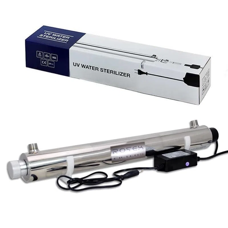 6 GPM 25W stérilisateur UV Ultraviolet désinfection de l'eau en Acier Inoxydable 304 ROTEK
