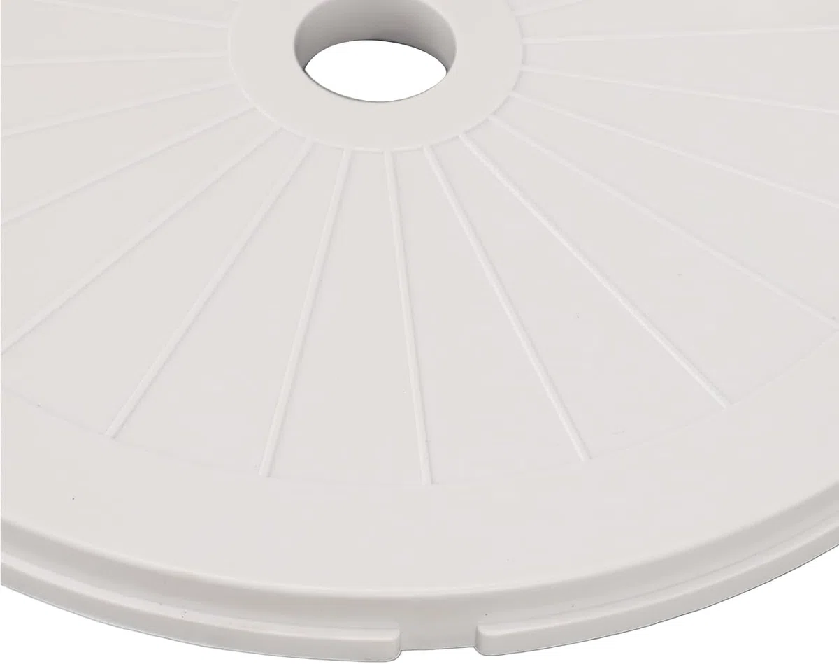 LATRAT 1 couvercle de skimmer de piscine, robuste et facile à installer, couvercle rond en plastique pour skimmer de piscine