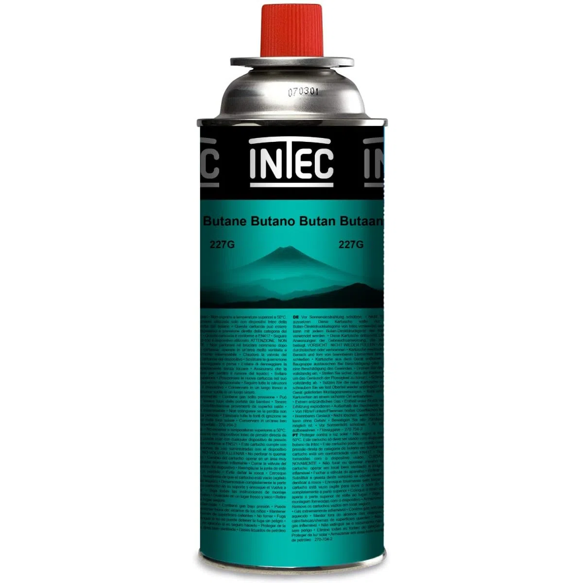 INTEC - Désherbeur thermique Brule Herbes Allumage piezo Adaptateur multi cartouches + 8 cartouches 250g