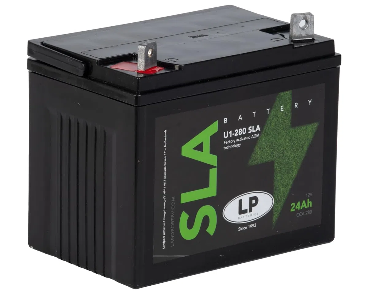LANDPORT U1-280 SLA Batterie 12 V 24 Ah, pour tondeuse à gazon, tracteur de pelouse, autoportée -