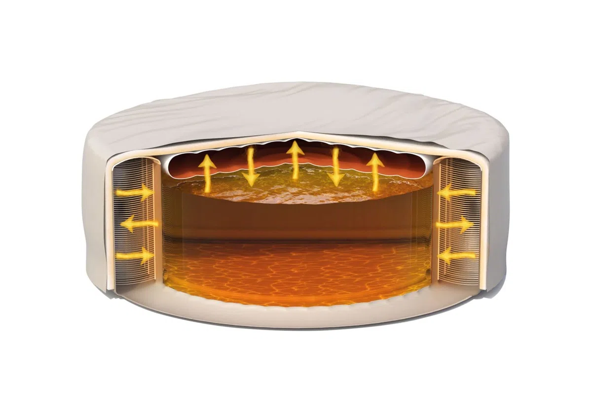 Intex couverture thermique pour pure spa rond 4 pl