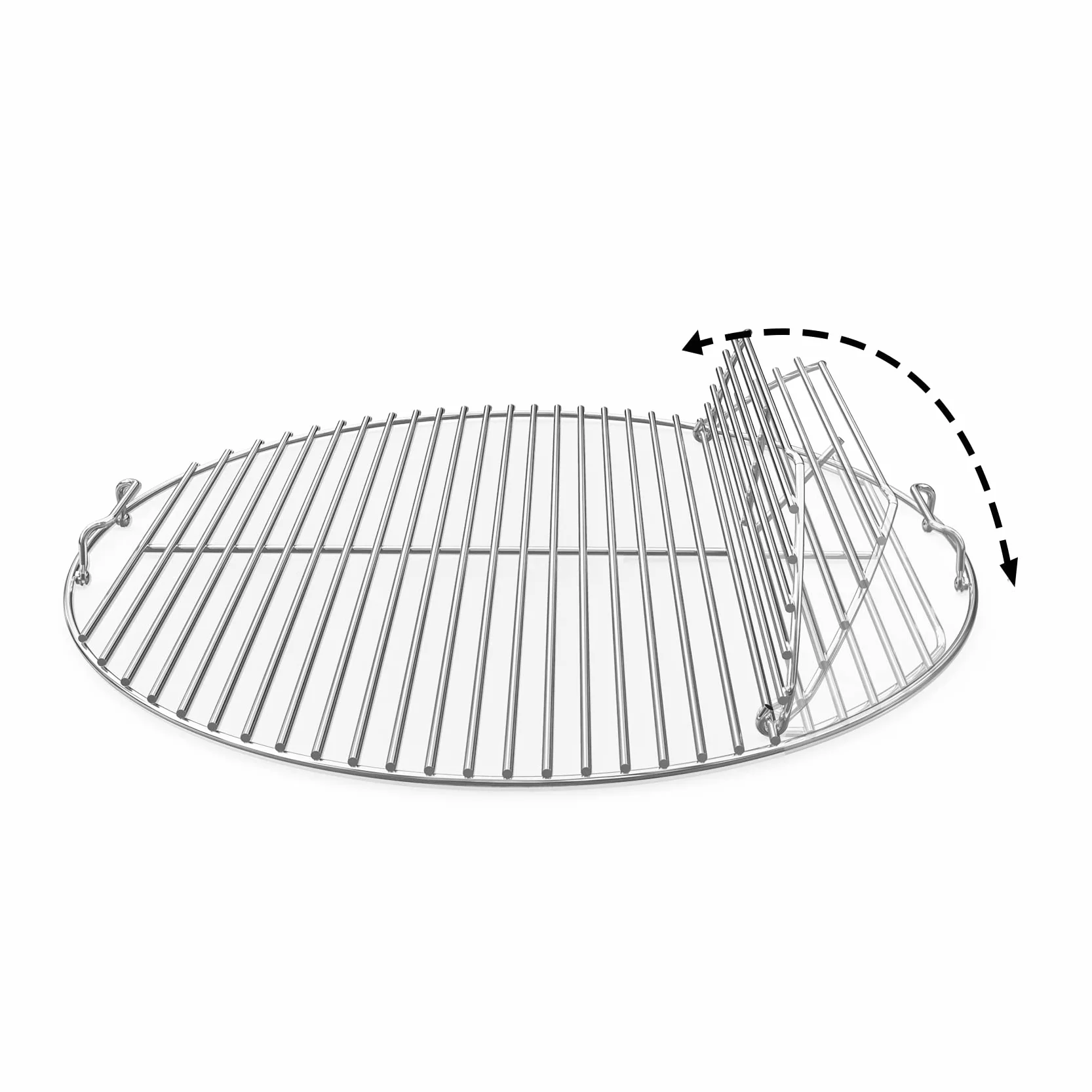 onlyfire Grille de Barbecue pour Weber et Napoleon 57 cm - Facile à Remplir de Charbon de Bios - 54.5 cm - Acier Inoxydable - Grille de Cuisson avec Poignée pour Barbecue à Charbon - Accessoire de BBQ