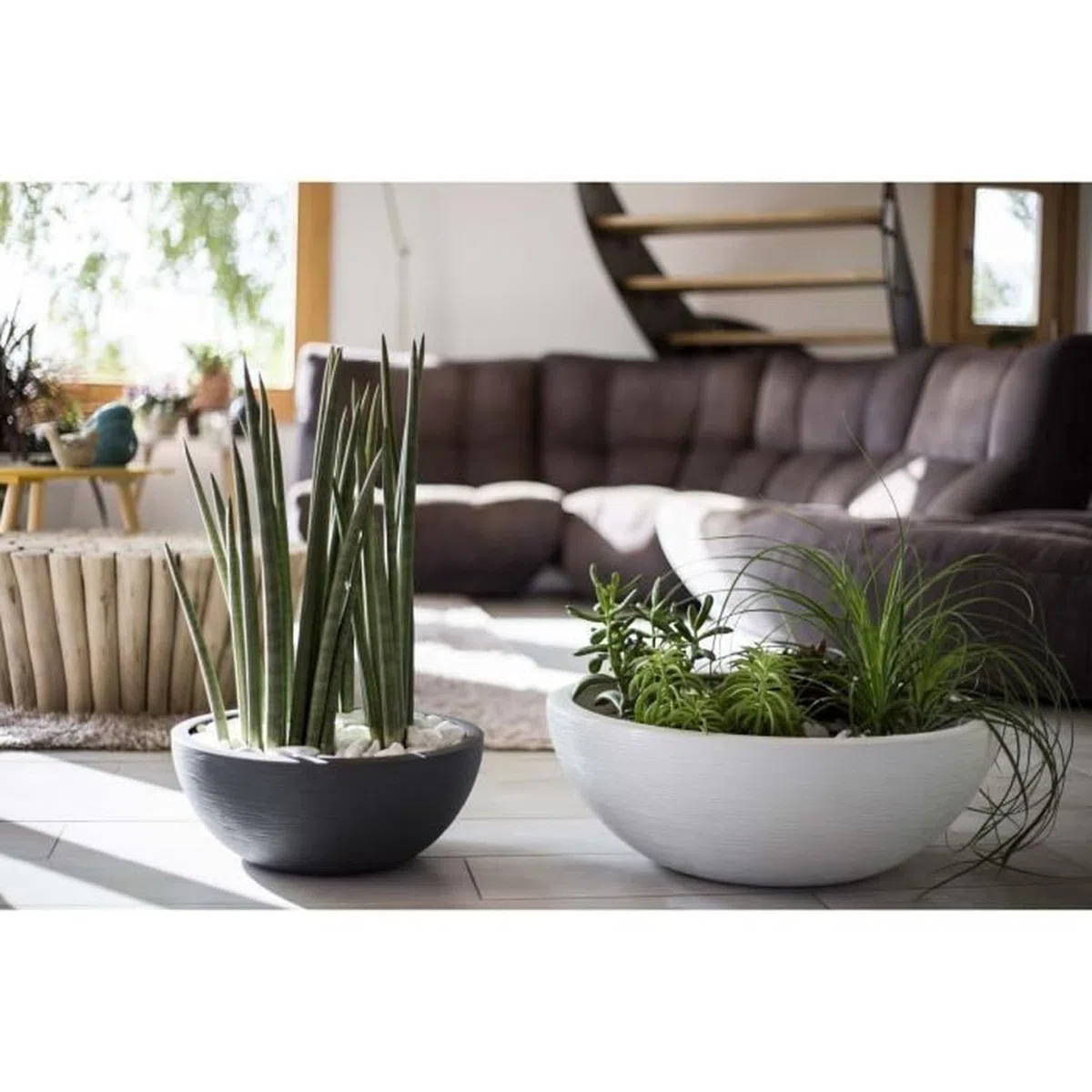 Pot Rond 67L Graphit'Up 48.5x46.2cm Anthracite