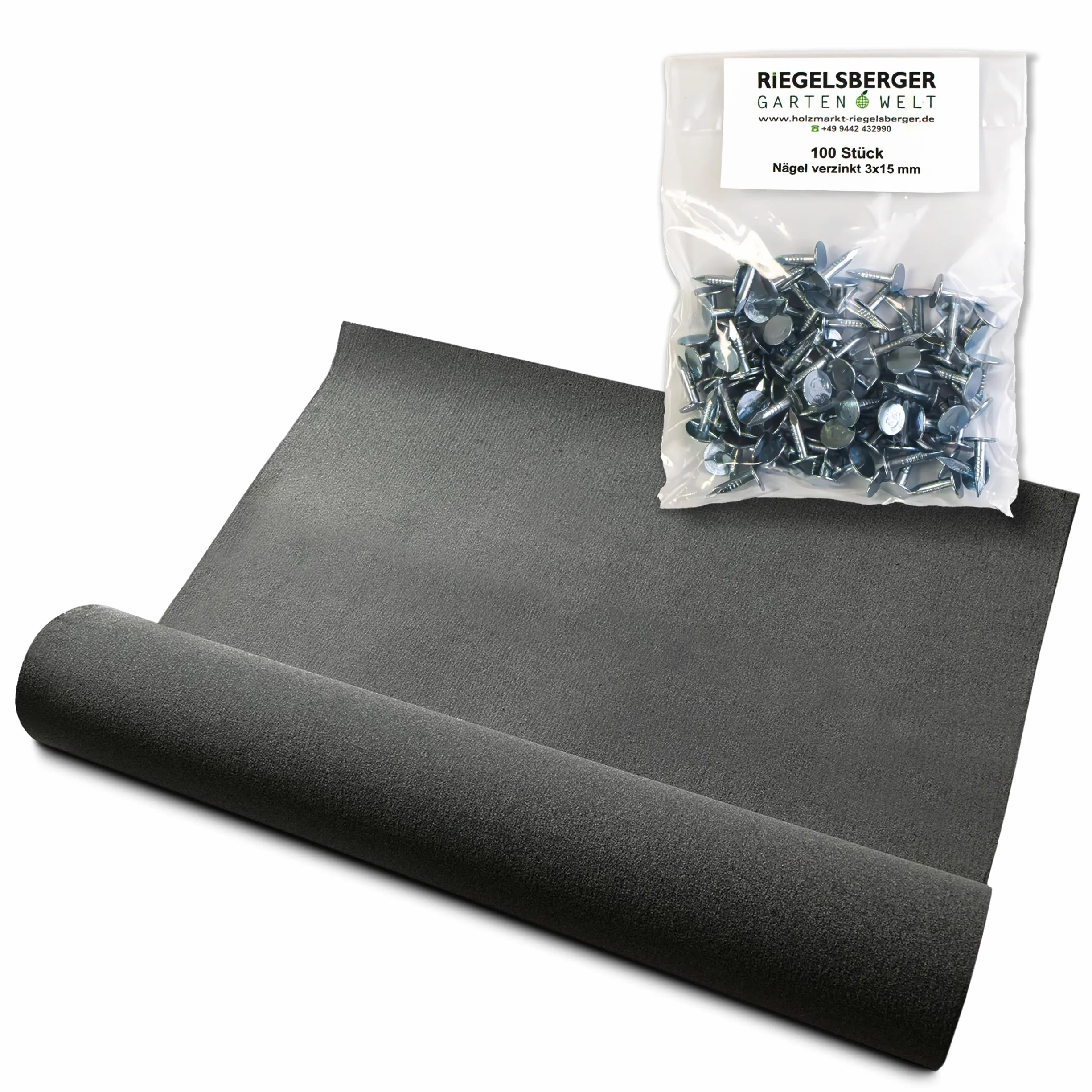 Rouleau Carton bitumé Noir 7,5 m²