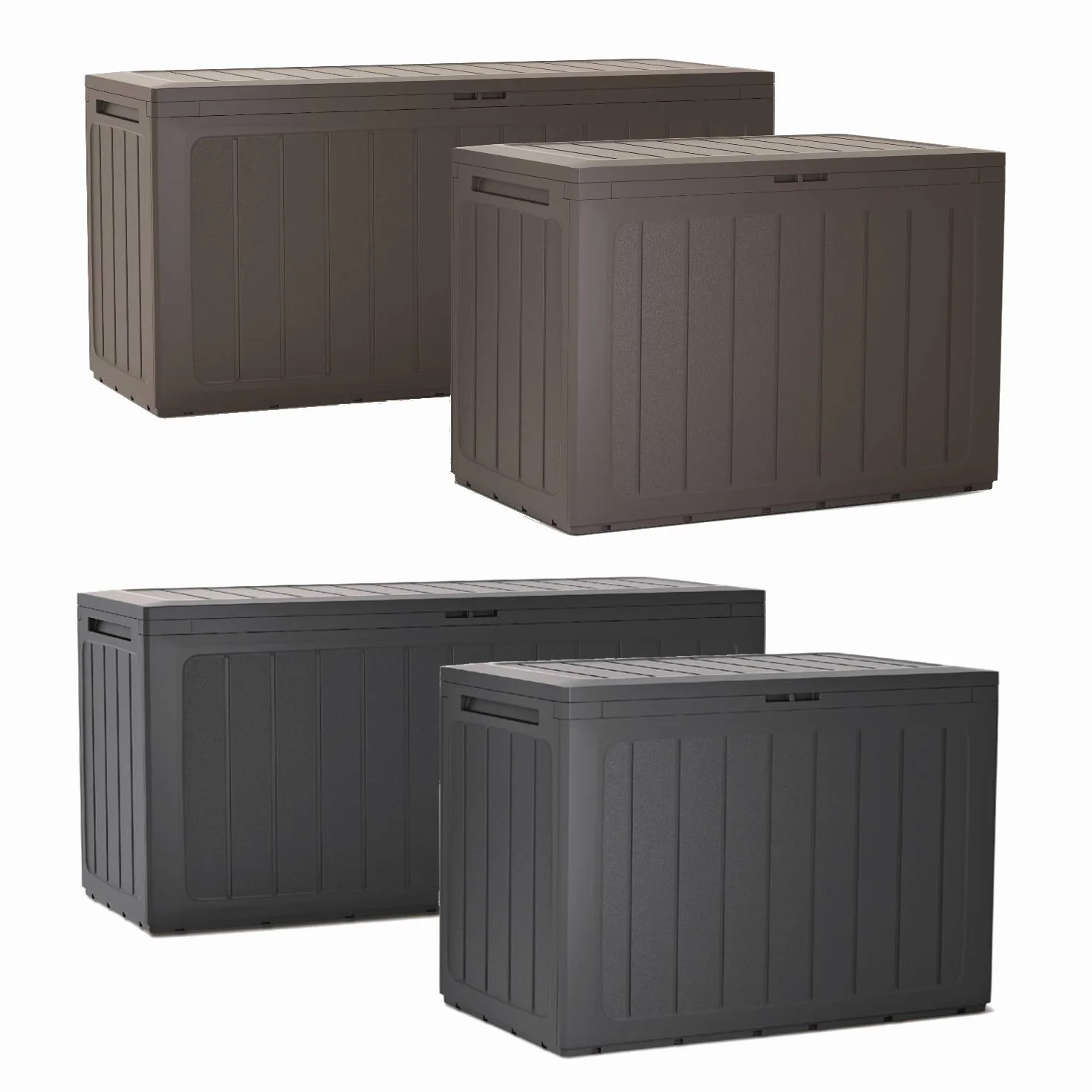 Prosperplast Boardebox Boîte de jardin 280L umbra verrouillable