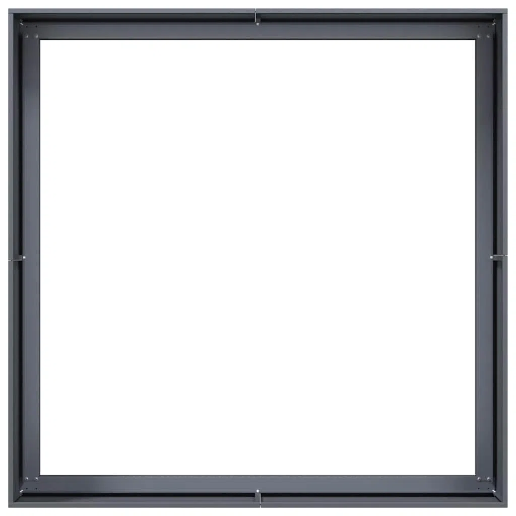 Tomostar Lit de Jardin Surélevé, Jardinière Potager de Jardin Bac à Plant Anthracite 100x100x40 cm Acier