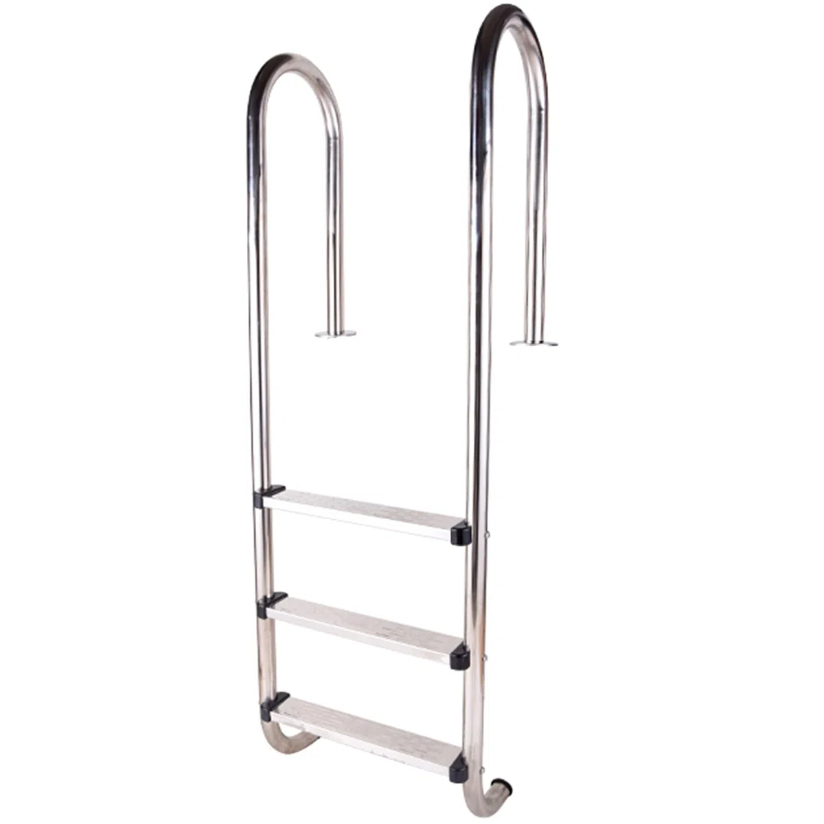 Échelle de Piscine SilteD, sans échelle d'escalade de Piscine intérieure et extérieure en Acier Inoxydable 304 pré-intégrée, échelle antidérapante à Source Chaude, avec 3 marches