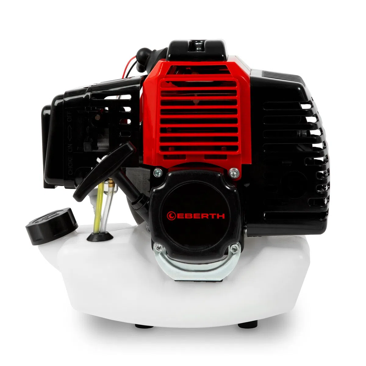 EBERTH 3 PS / 2,21 kW Moteur à essence, 2 temps, cylindrée 52 cm³, refroidissement par air, démarrage par lanceur, moteur de remplacement pour débroussailleuses, tondeuses à gazon, taille-haies