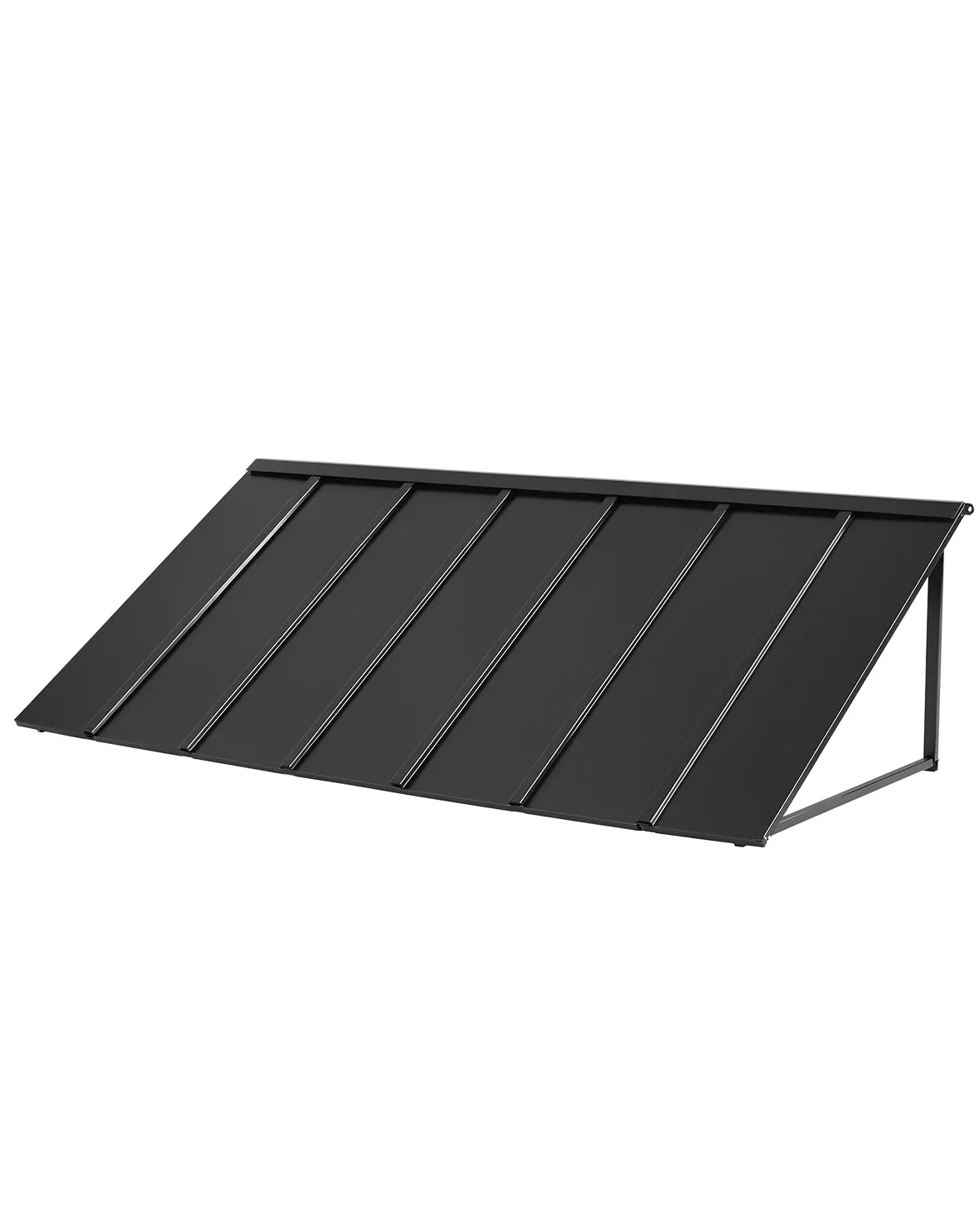 VEVOR Auvent de Porte d'Entrée 203x91 cm Marquise de Porte Extérieure Métal, Cadre Acier, Abri de Protection Contre Pluie, Neige, Soleil, Auvent pour Portes d'Entrée, Fenêtres de Porches, de Balcons