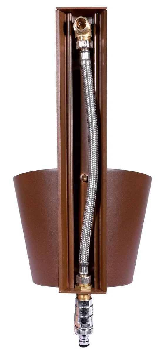Fontaine murale de jardin avec double robinet Belfer 42/PRS Anthracite