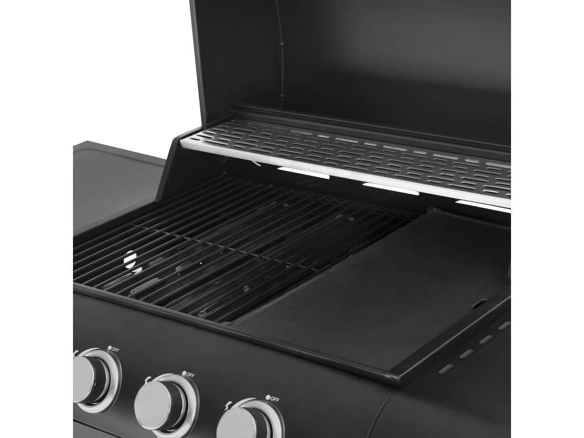 Barbecue gaz Feria 5" - 5 brûleurs Dont 1 latéral - 14,5 KW - Noir