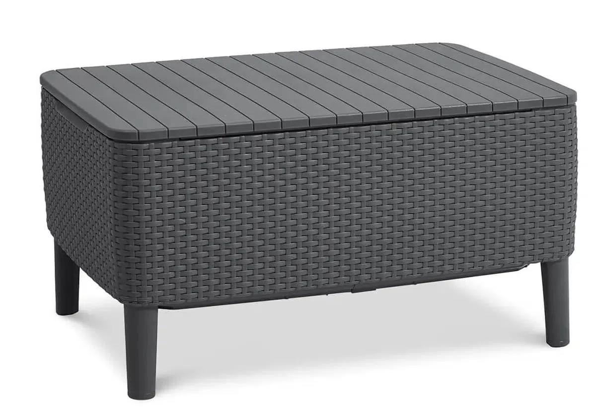 Keter Salemo Salon de Jardin 2 Places, Gris Anthracite Gris