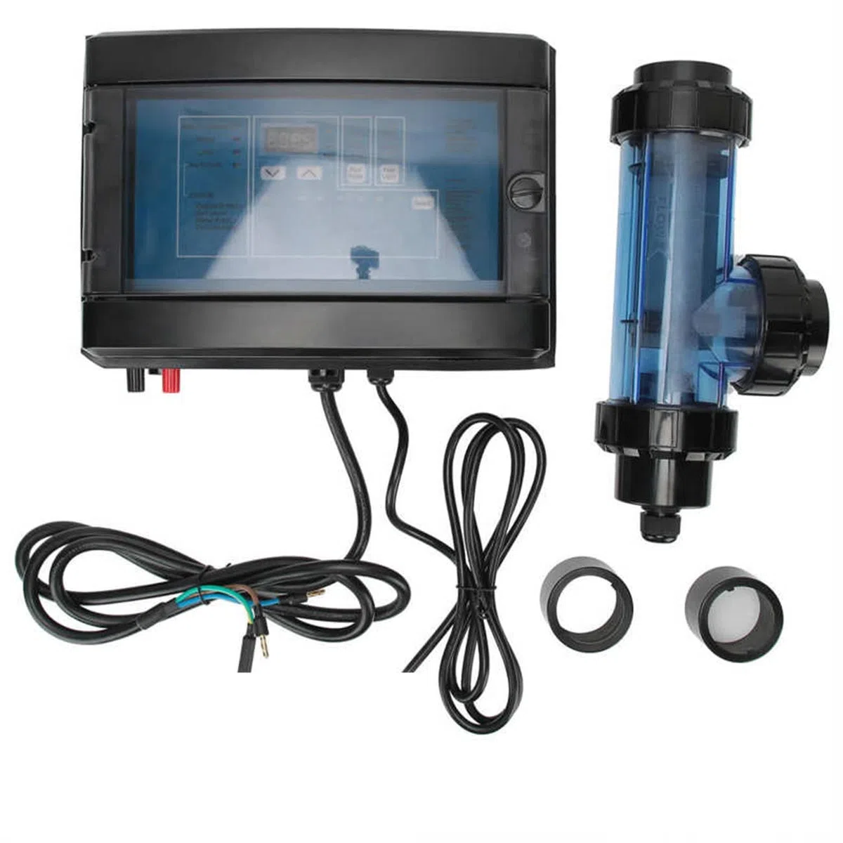 Générateur de chlore salin pour traitement de l'eau de piscine et spa, chlorinateur électrolytique avec sortie réglable pour une purification efficace de l'eau
