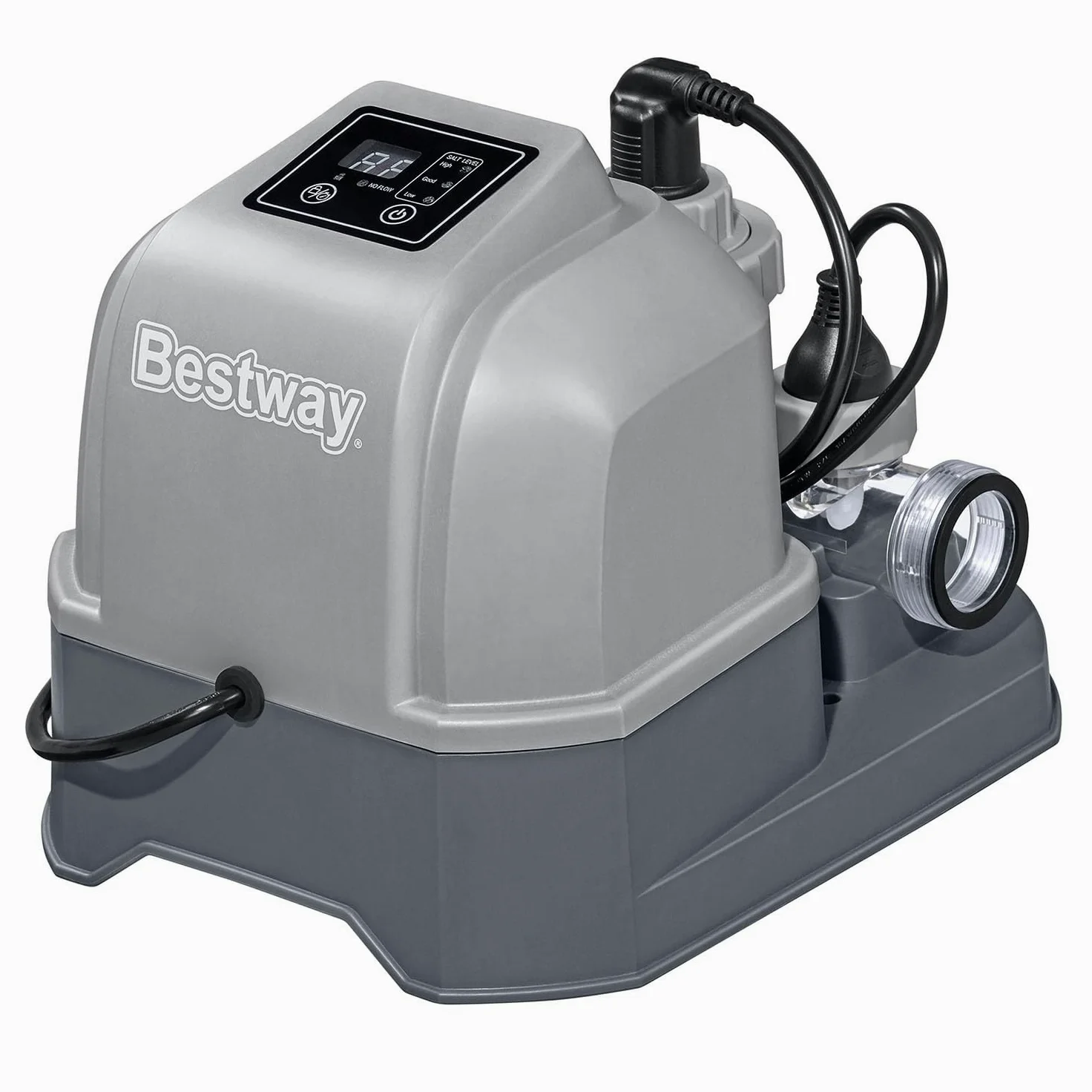 Bestway Hydrogenic Électrolyseur d’Eau salée 6 g/h - 34 cm x 27 cm x 26 cm - Gris