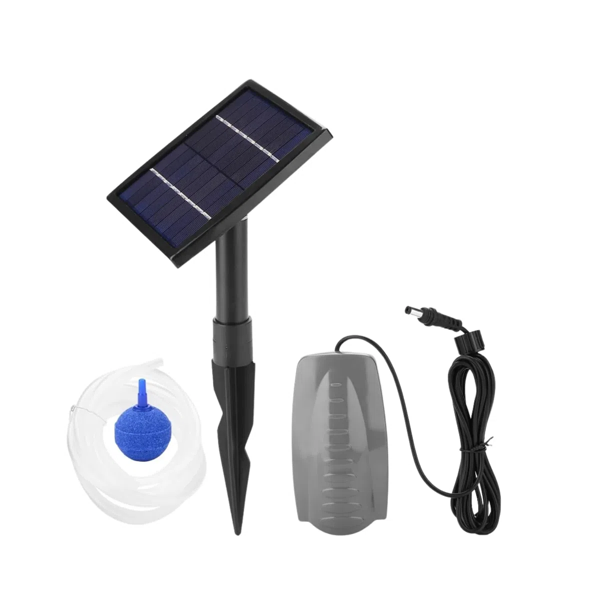 Garden mile Pompe à air submersible à énergie solaire pour bassin de jardin, aérateur d'oxygène, piscine, aquarium, aquarium, fontaine d'eau hydroponique, débit horaire 120 litres