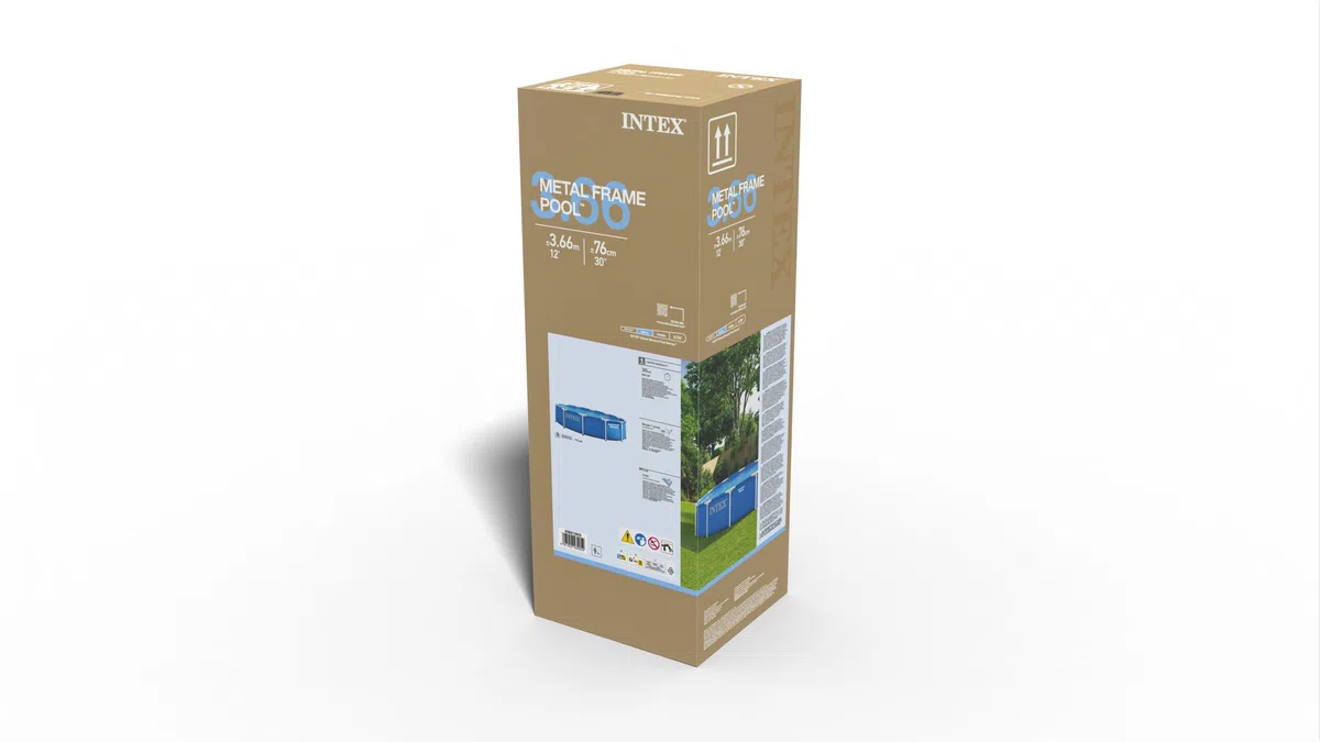 Intex Piscine 28210ND 3,66 m x 76 cm à Structure métallique Piscine Seule