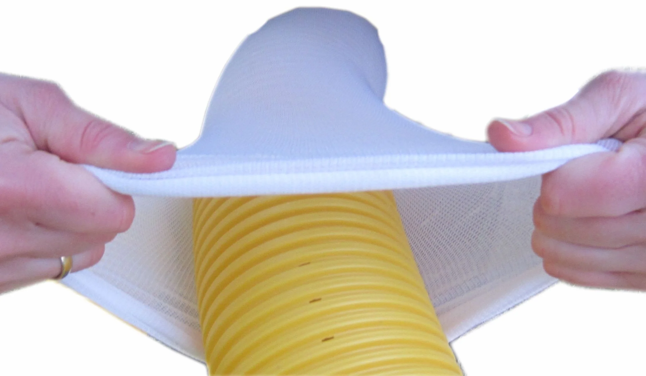 Wetzel Filtre de drainage 20 m pour tuyau de drainage DN100 – Protection longue durée pour votre système de drainage en tissu non tissé, blanc, naturel, simple