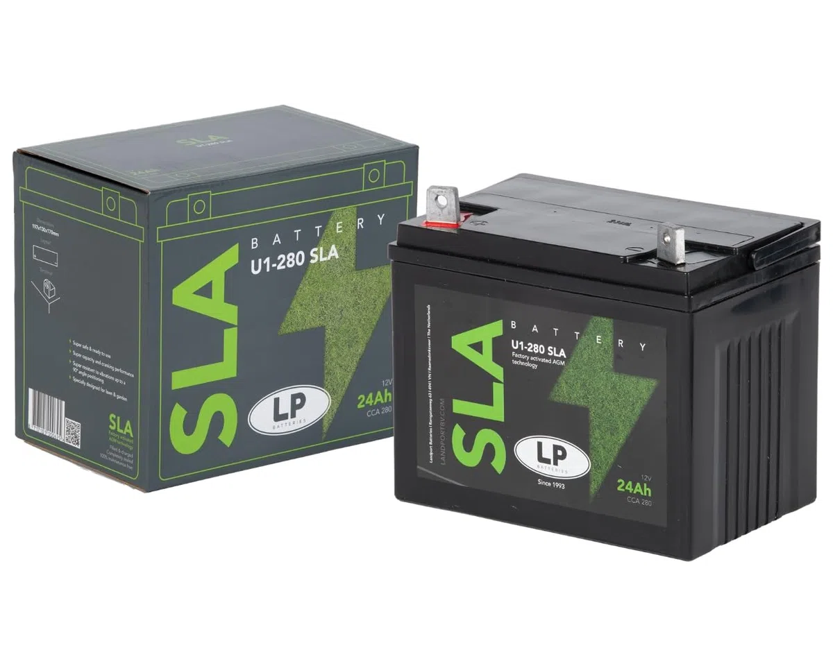 LANDPORT U1-280 SLA Batterie 12 V 24 Ah, pour tondeuse à gazon, tracteur de pelouse, autoportée -