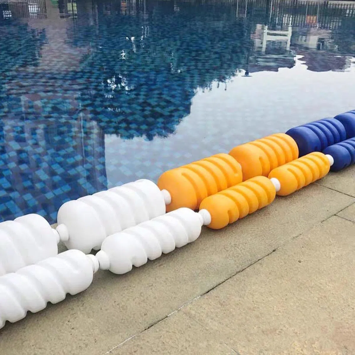 Corde de sécurité pour piscine, flotteurs de corde de piscine pour diviser la piscine, corde de séparation de sécurité pour piscine et ligne flottante, flotteurs de séparation de couloir de piscine(Di