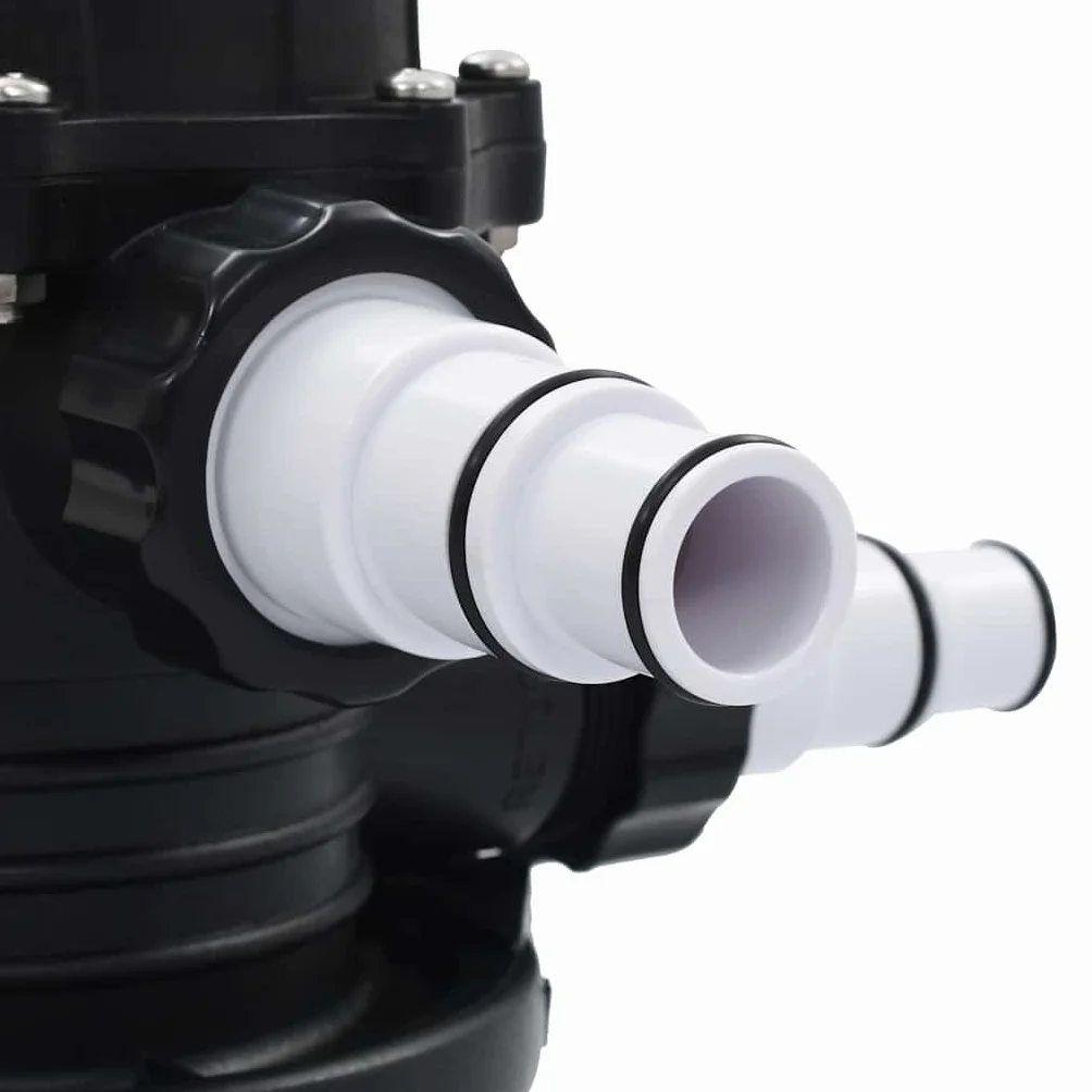 Vanne multi-voies en ABS 1,5" pour filtre à sable avec 6 fonctions, 3 robinets, monté sur le dessus, pour filtre de piscine et conduite d'eau, retour, arrêt, étanchéité, pièce de rechange