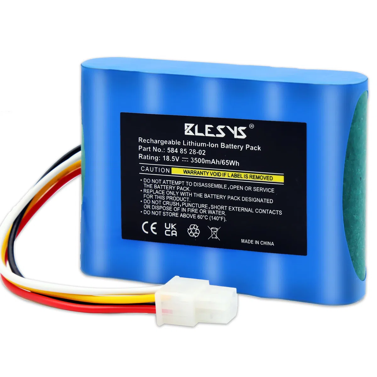 BLESYS 3500mAh Batterie pour Husqvarna Automower 310 315 315X Batterie Robot Tondeuse à Gazon Modèle 584 85 28-02 Compatible avec Gardena Sileno City 250 500 R100Li R130Li R160Li [18,5 V 65 Wh]